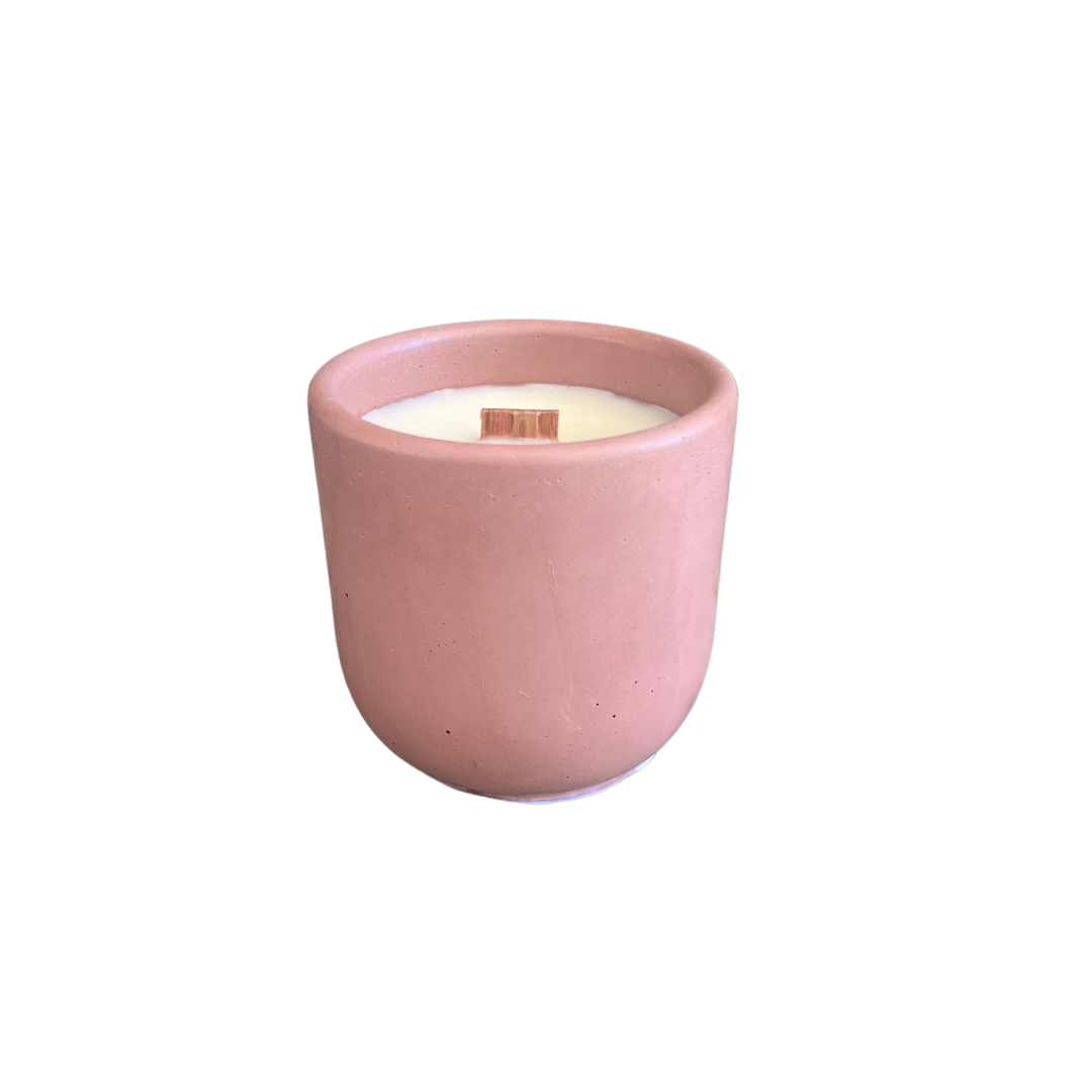 Apricot Rosé Concrete Candle