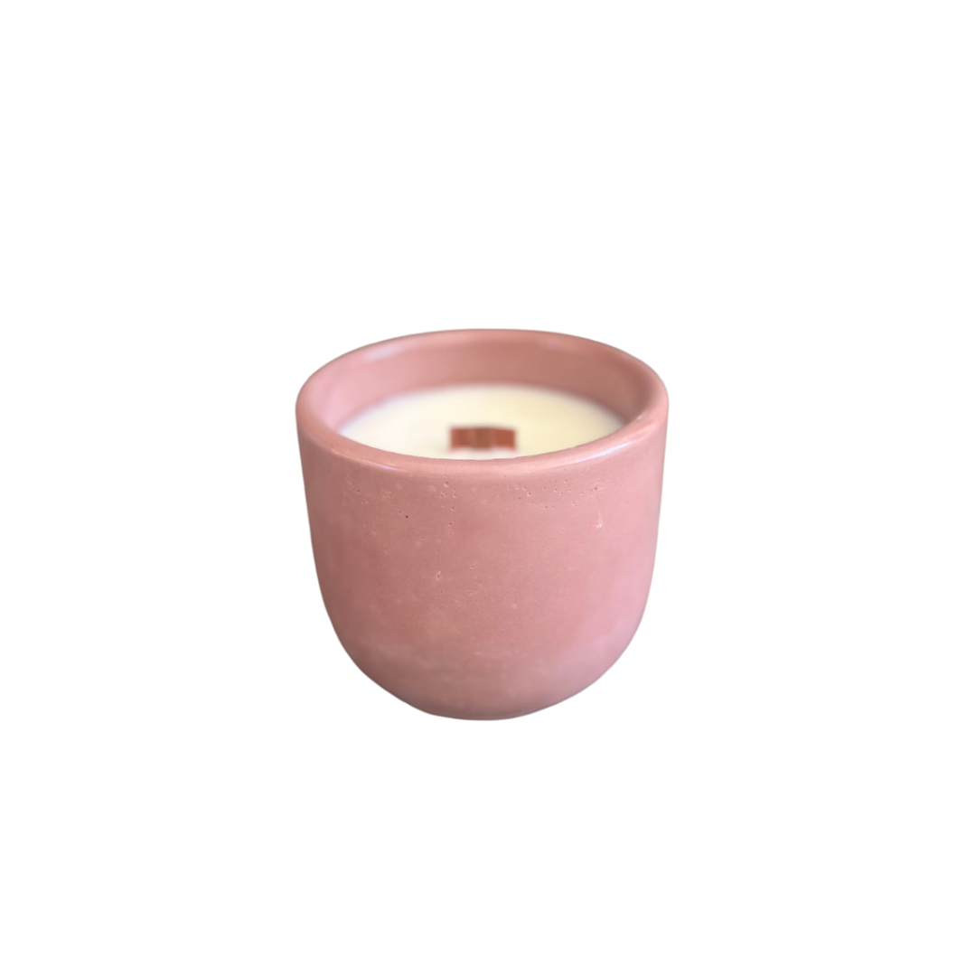 Apricot Rosé Concrete Candle
